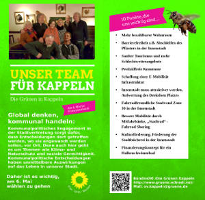 Flyer zur Kommunalwahl