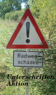 Radwege Unterschriften