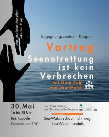 Seenotrettung ist kein Verbrechen Info Veranstaltung 30.Mai